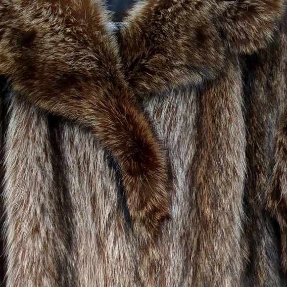 Racoon Jacket vintage size 10-12. Length to upper thigh. - Picture 12 of 12